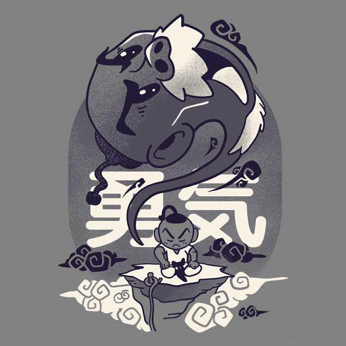 Sketchdemao's Facing the Challenge Long Sleeve Crewneck T - Shirt for All Sizes