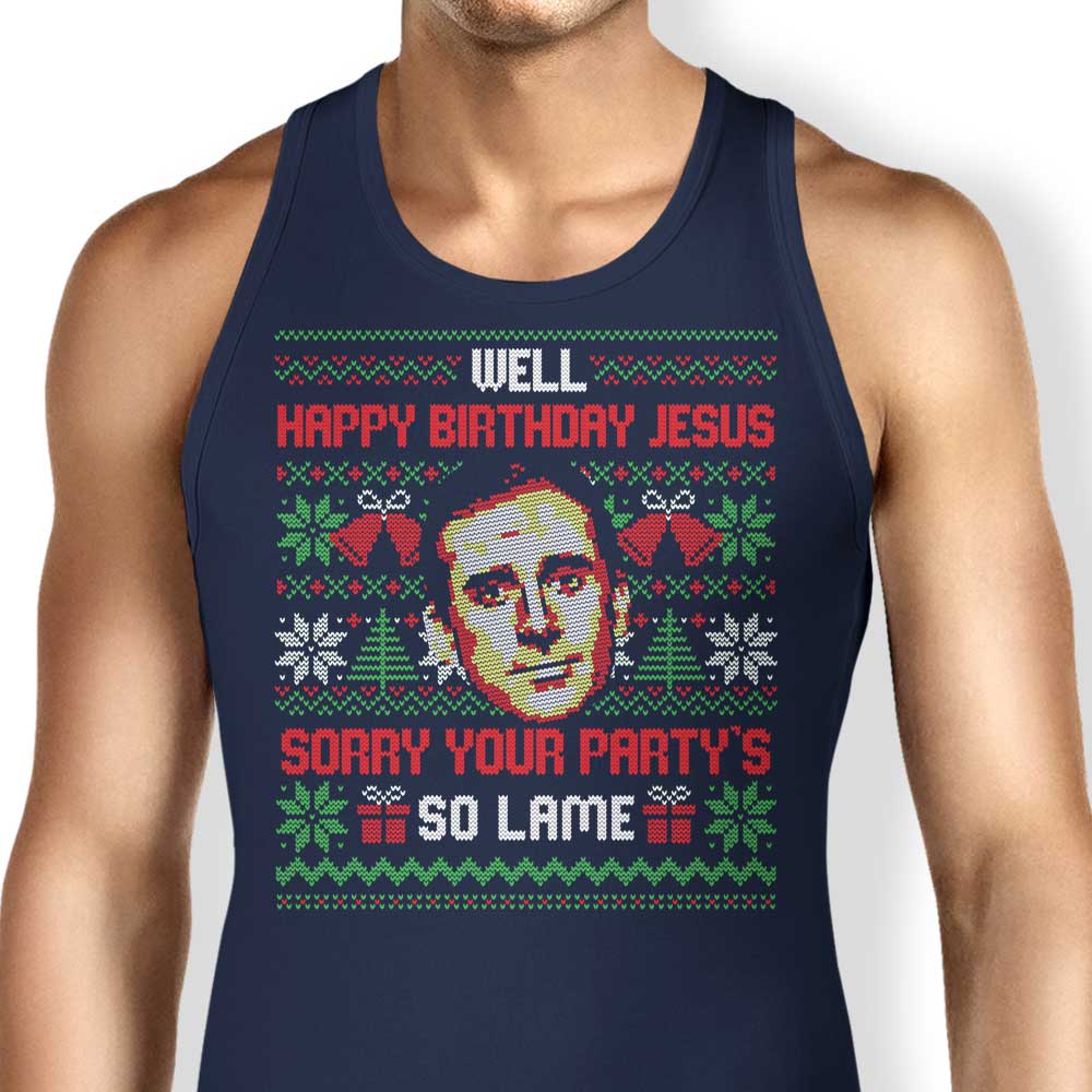 Happy Birthday Jesus-themed Comfortable Tank Top for Men and Women