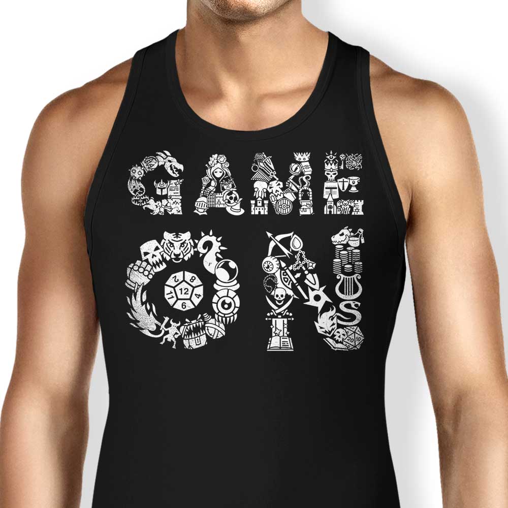 Shiron Game On Men's and Women's Unisex Tank Tops