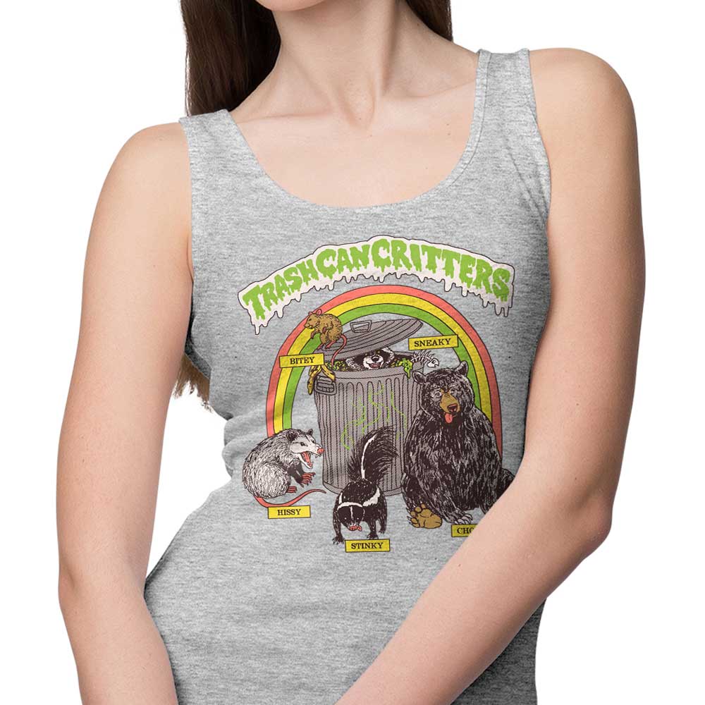 Hillary White's Trash Can Critters Comfortable Unisex and Women's Tank Tops