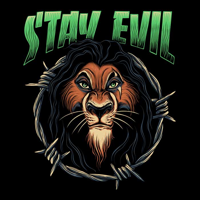 Stay Evil 3/4 Sleeve Raglan Stylish T-Shirt for Trendy Wear