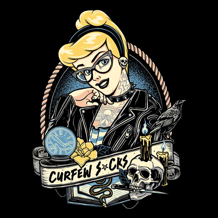 Momma Gorilla's 'Curfew Sucks' Long Sleeve Crewneck T - Shirt for All Sizes