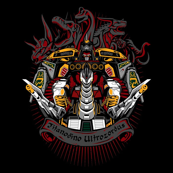 Prime Premne Design Titanodino Ultrozordus 3/4 Sleeve Stylish Raglan T-Shirt