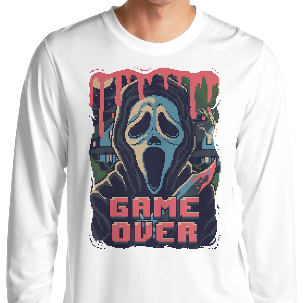 Pixel Ghost - Premium Long Sleeve Crewneck T-Shirt for All Sizes