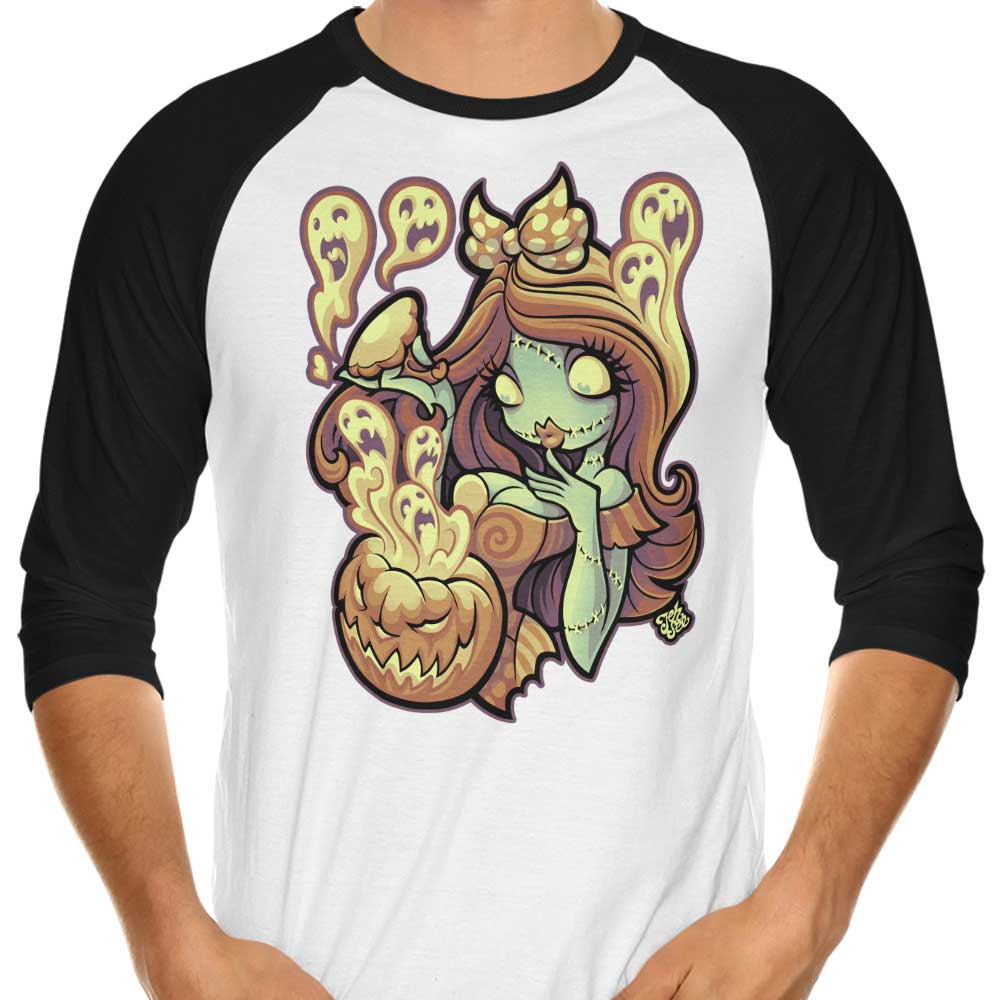 Jehsee Brand Screams Design 3/4 Sleeve Raglan Style T-Shirt for Fashion Lovers