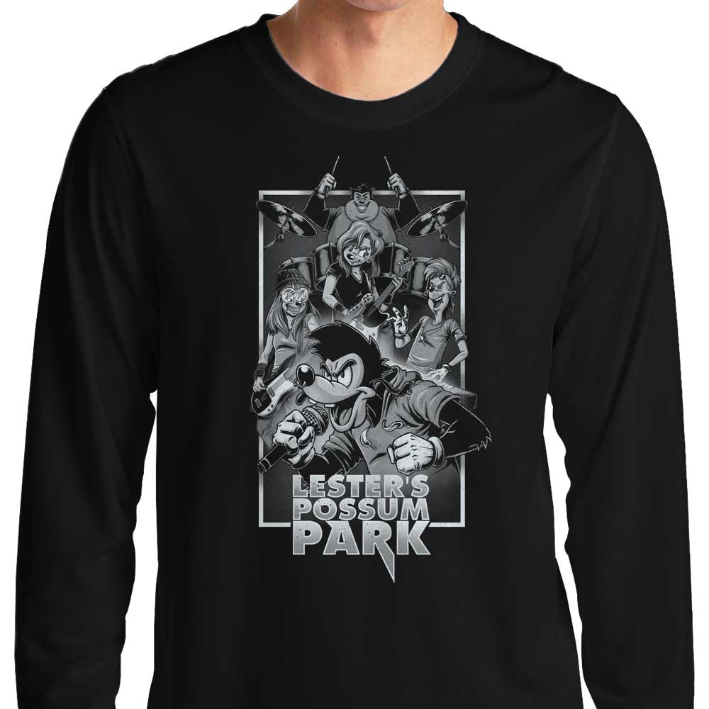 Possum Park Men's and Women's Long Sleeve Crewneck T-Shirt by Studio Mootant