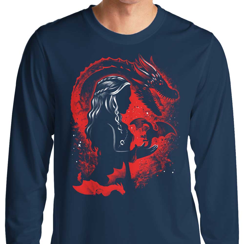 The Majestic Dragon Queen Inspired Long Sleeve Crewneck T-Shirt for All Sizes