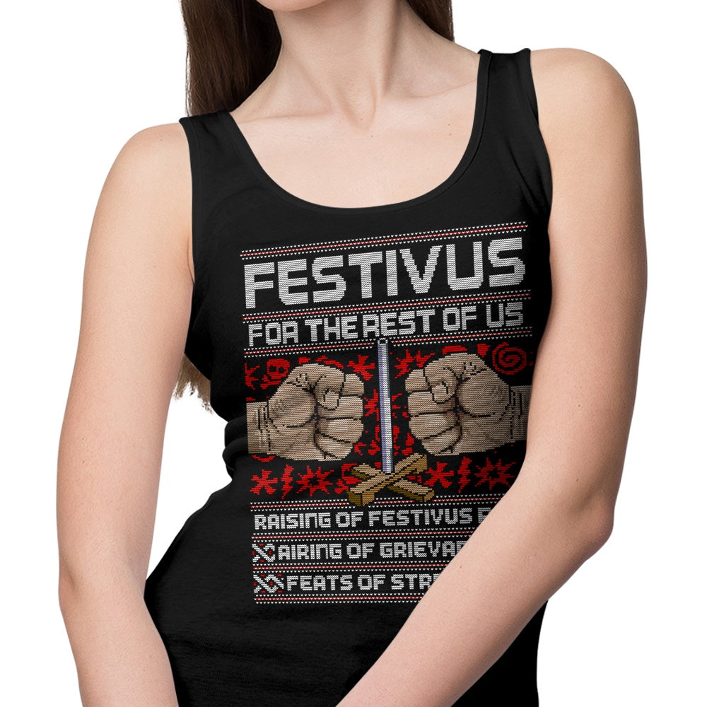 Festivus-themed Unisex and Women's Tank Top Sweaters