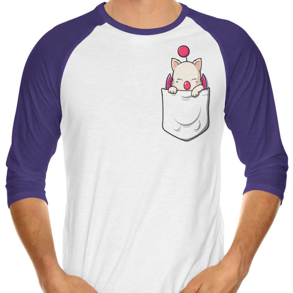 Kupocket Men's Three - Quarter Sleeve Raglan Style T - Shirt