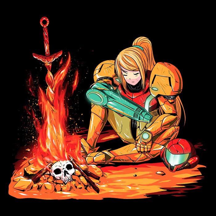 Dark Samus-themed Three - Quarter Sleeve Raglan Style T - Shirt for Fashion Lovers