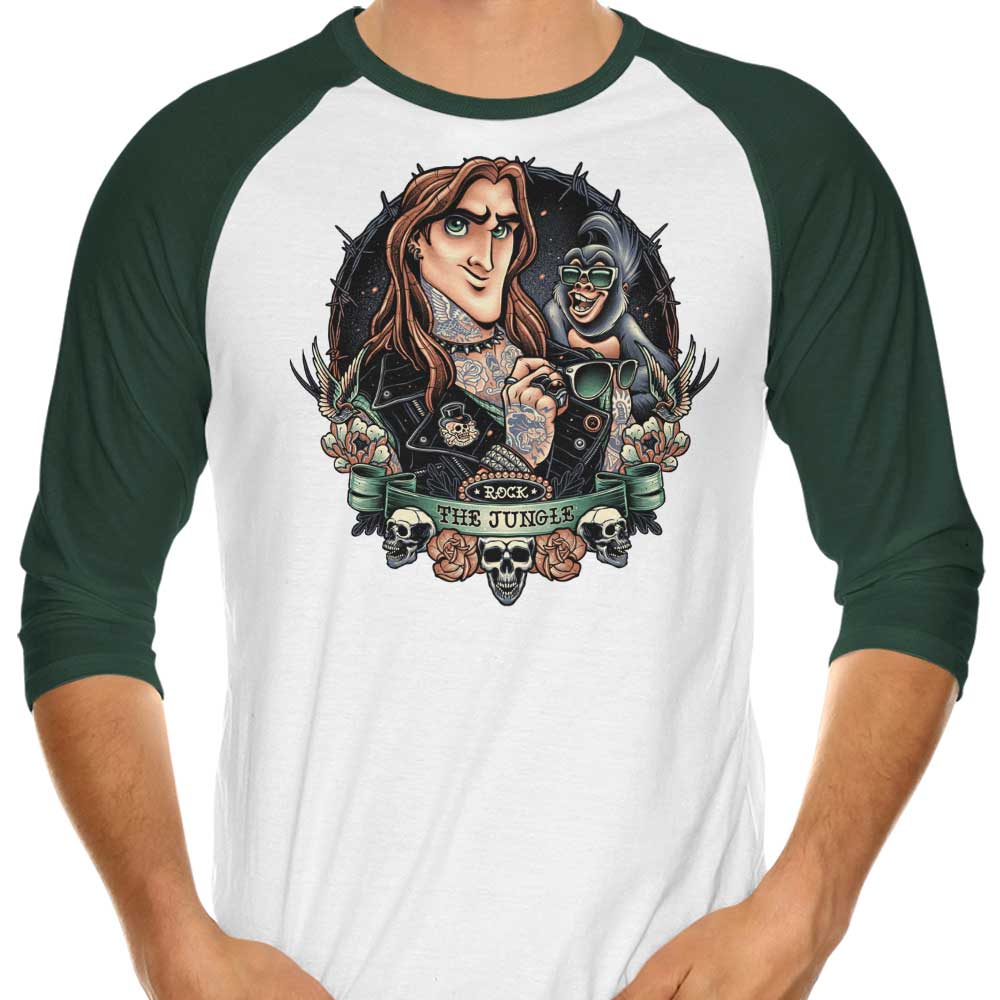 Save the Jungle 3/4 Sleeve Raglan Style T-Shirt for All Ages