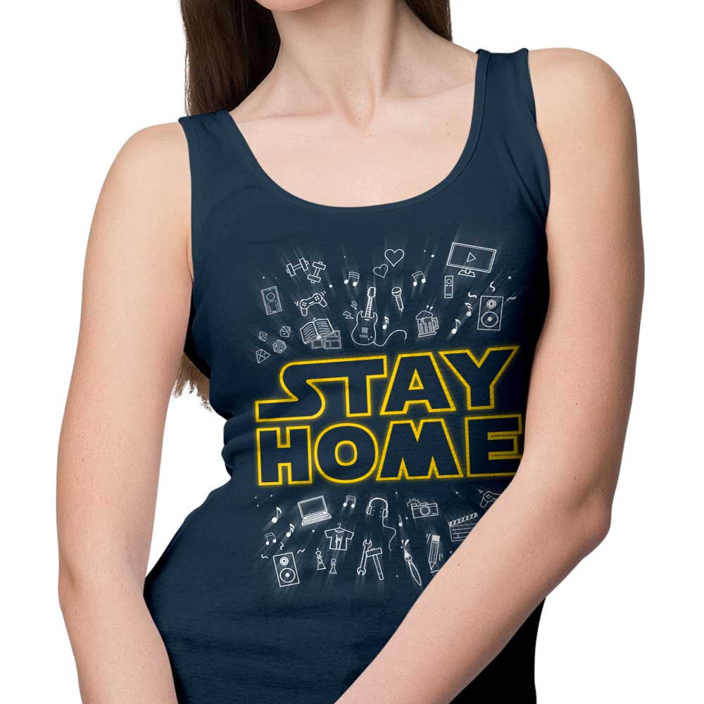 Comfortable 'Stay Home' Unisex and Women's Tank Tops