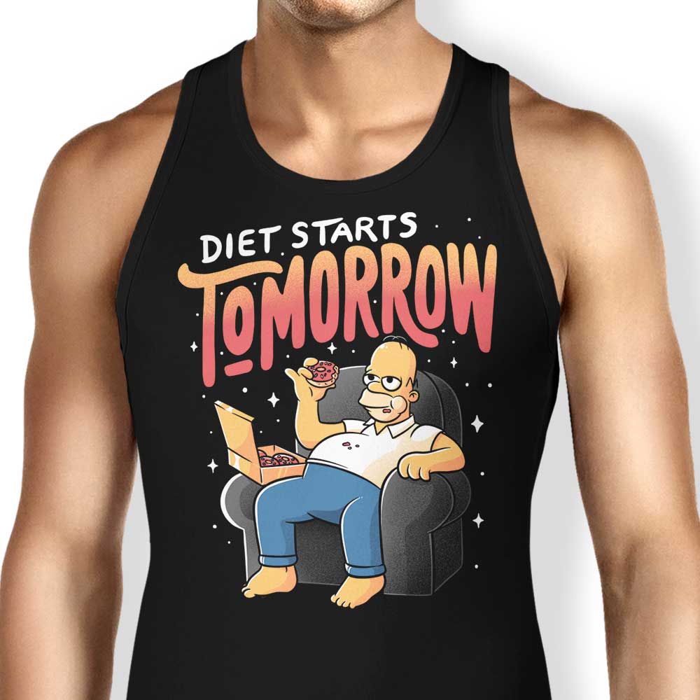 Tomorrow's Diet Plan - Comfortable Men's/Unisex & Women's Tank Tops