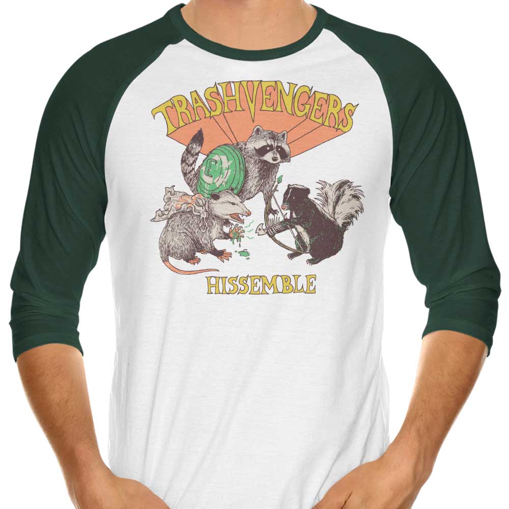 Trashvengers Stylish 3/4 Sleeve Raglan T-Shirt for Fashion Lovers