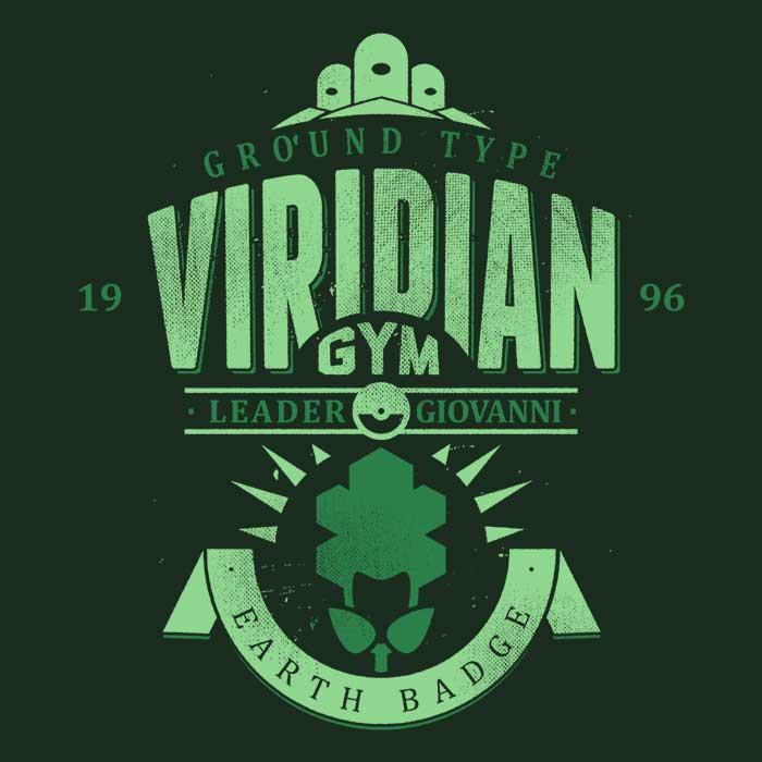 Azafran's Viridian City Gym Three - Quarter Sleeve Raglan Style T - Shirt