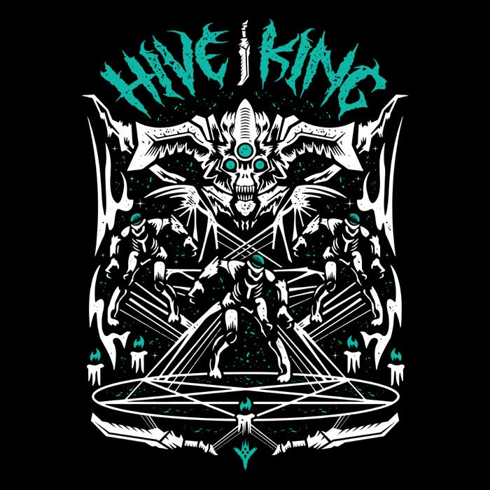 Logozaste's Premium Long Sleeve Hive King T - Shirt for All Sizes
