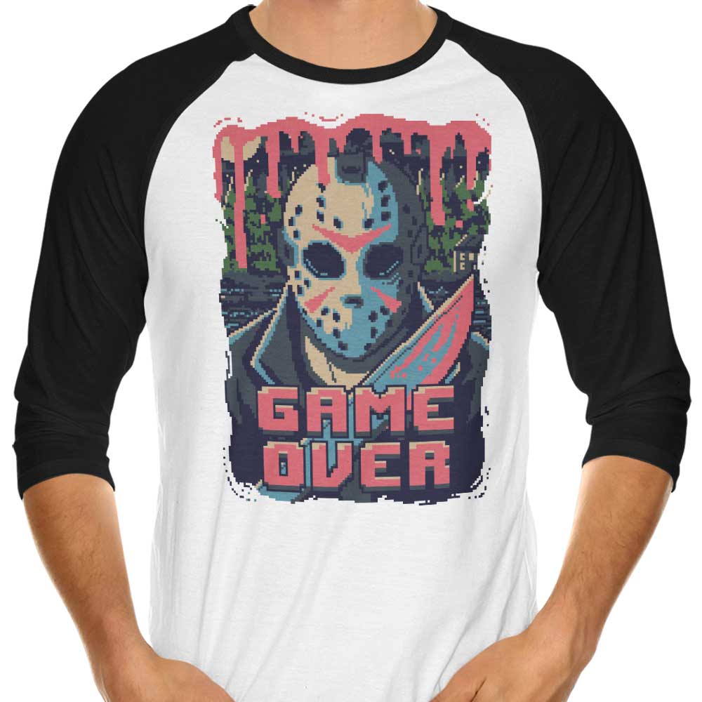 Pixel 13 Three - Quarter Sleeve Raglan Style T - Shirt for Fashion Enthusiasts