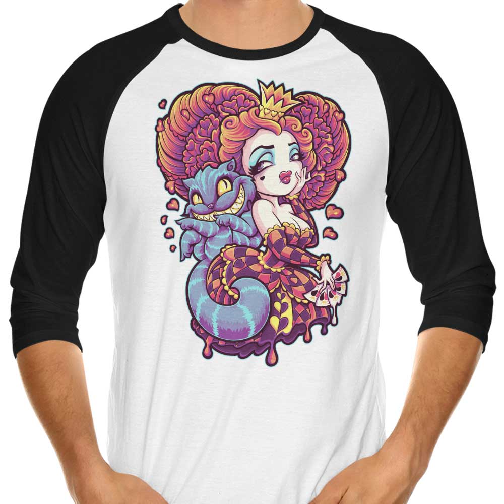 All Routes Are The Queen's Path - Three - Quarter Sleeve Raglan Style T - Shirt