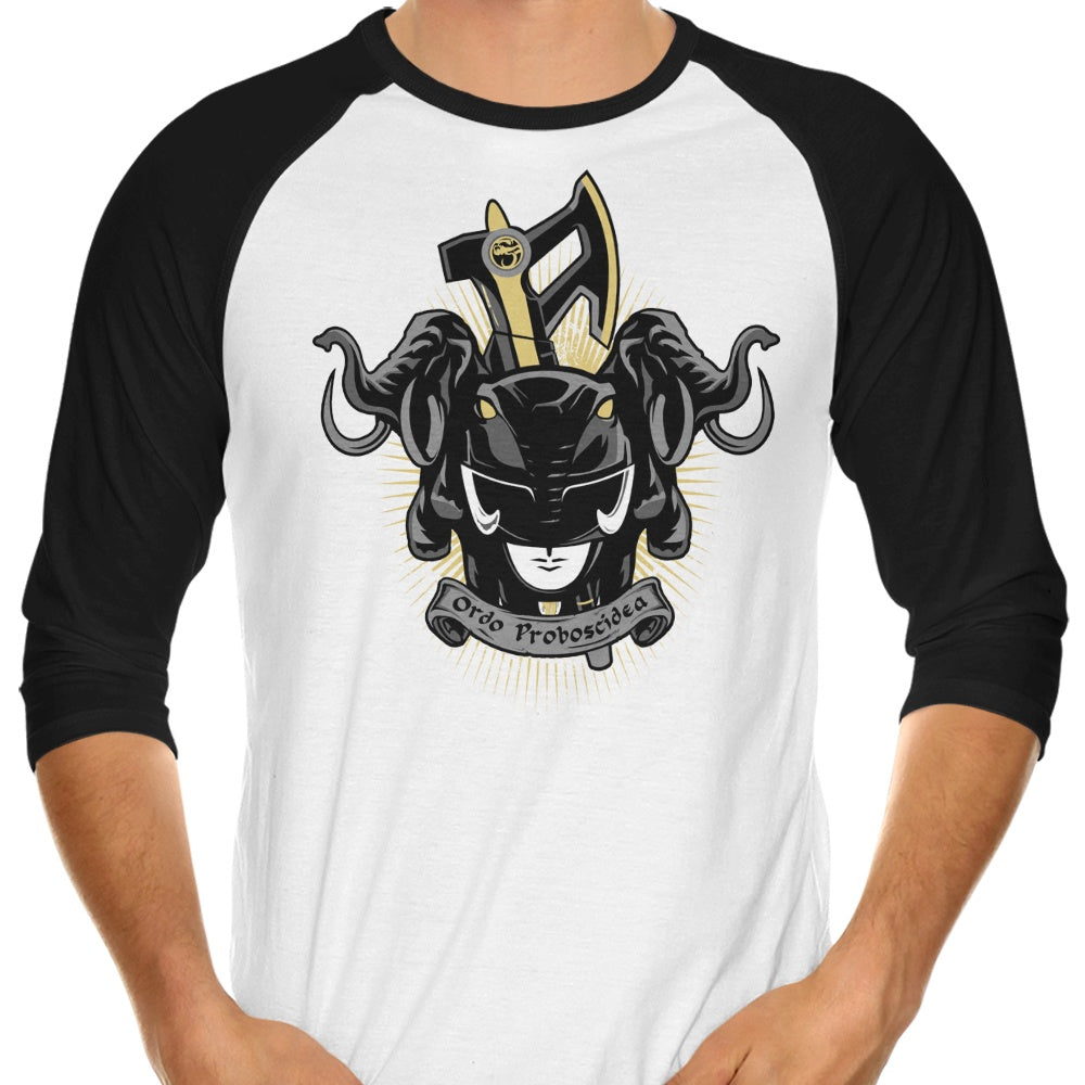 3/4 Sleeve Raglan T-Shirt - Ater Ordo Proboscidea by Prime Premne Design