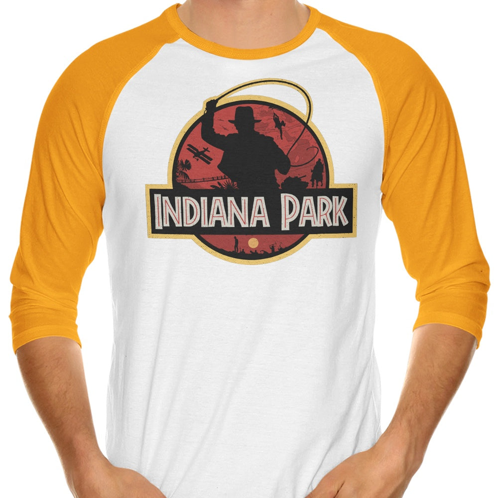 Indiana Park Stylish 3/4 Sleeve Raglan Casual T-Shirt