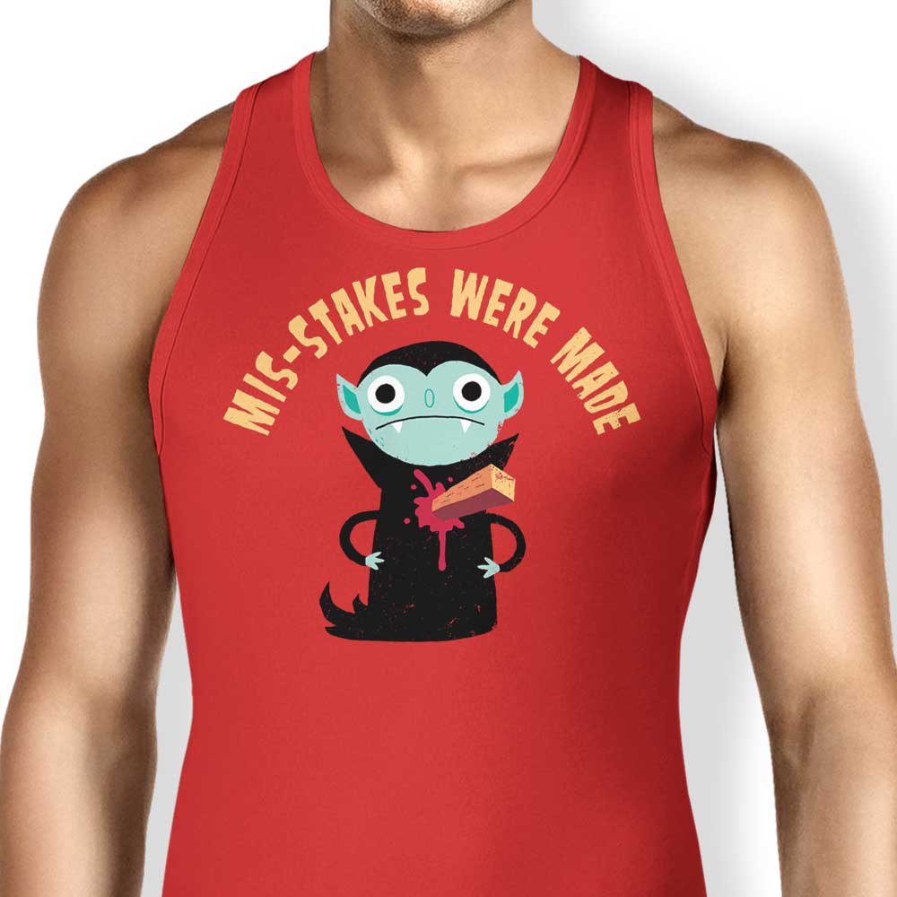 DinoMike's 'Oops! Mis - Stakes Were Made' Comfortable Tank Tops
