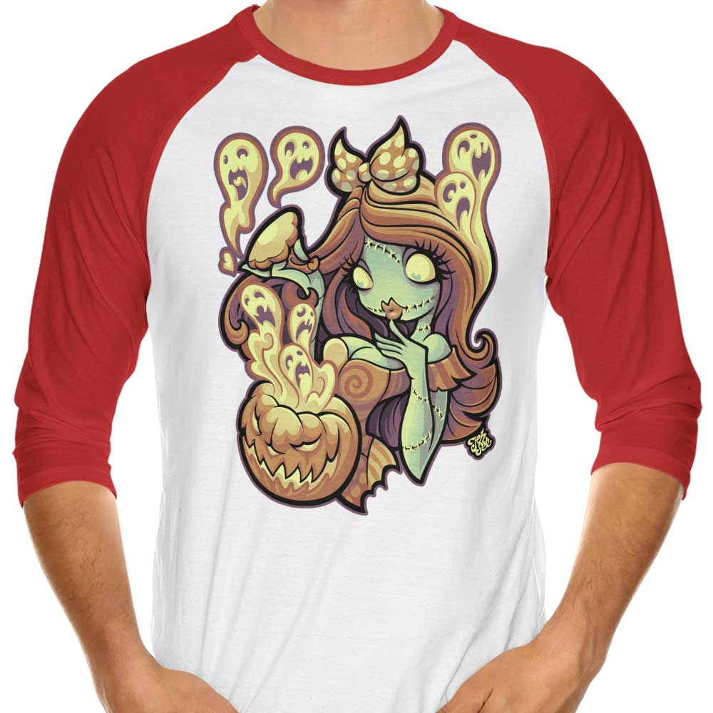 Jehsee Brand Screams Design 3/4 Sleeve Raglan Style T-Shirt for Fashion Lovers