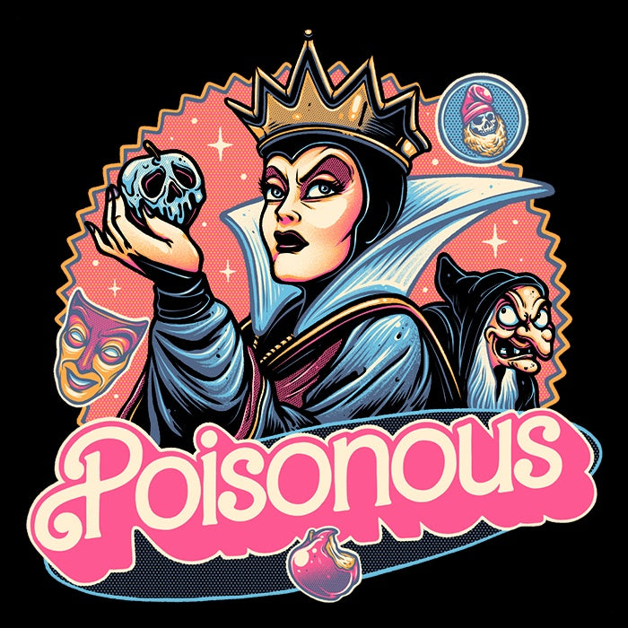 Poisonous Queen Stylish 3/4 Sleeve Raglan Casual T-Shirt