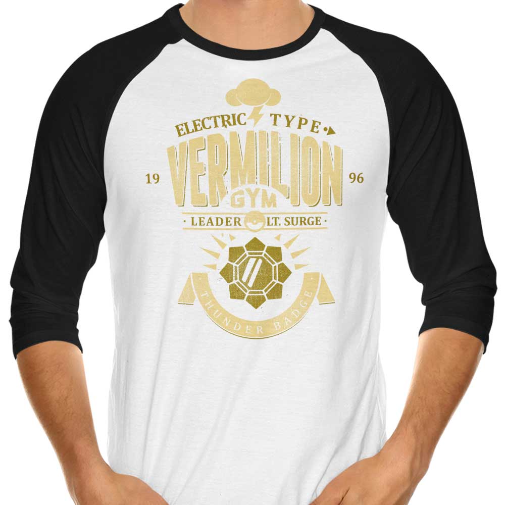 3/4 Sleeve Raglan T-Shirt Inspired by Vermillion City Gym