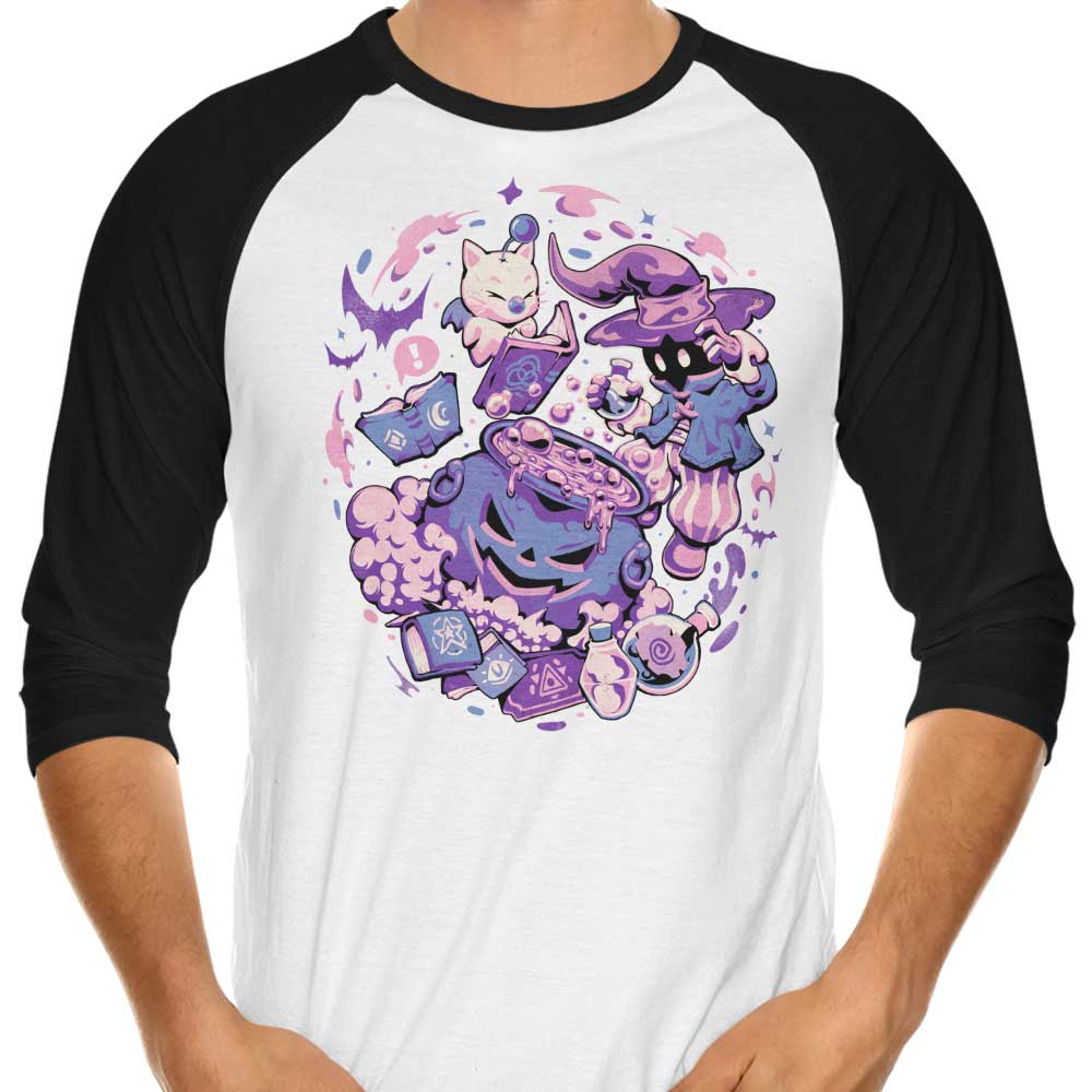 Edu.ely's Mage Spell 3/4 Sleeve Raglan Style T-Shirt for Fashion Lovers