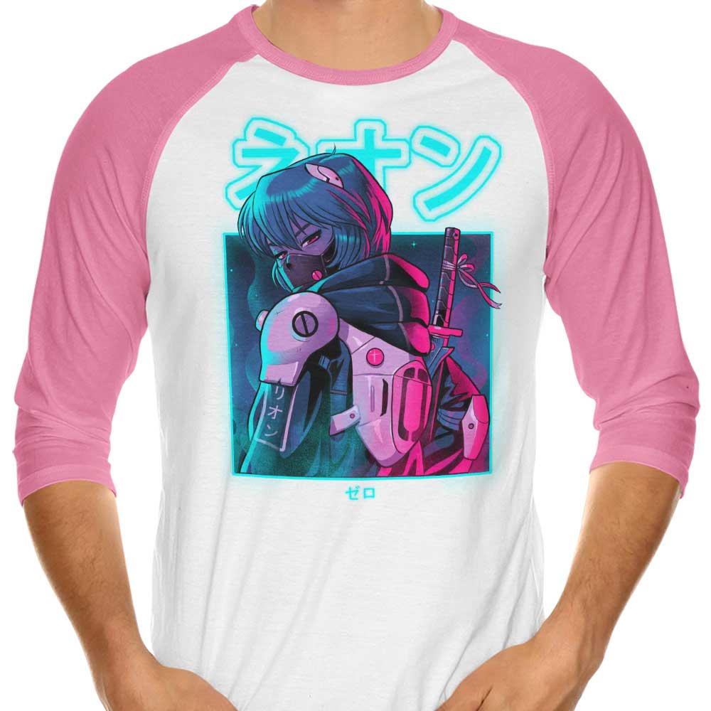 Bruno Mota Neon Zero 3/4 Sleeve Raglan Style T-Shirt for Fashion Lovers