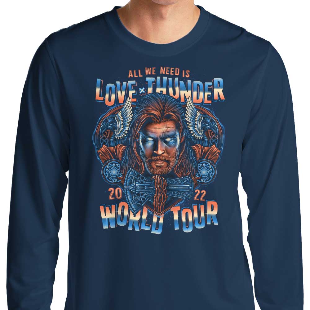 Glitchygorilla Thunder World Tour Comfortable Long Sleeve T - Shirt