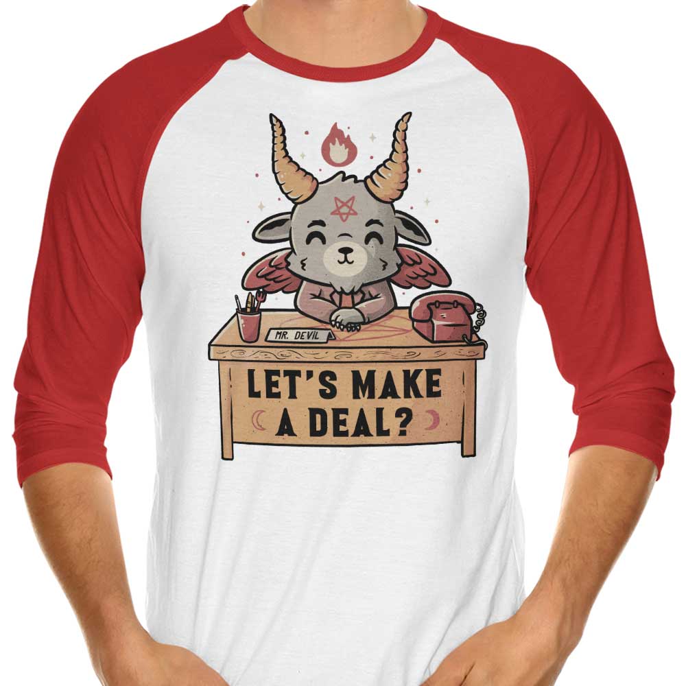 Edu.ely's Let's Make a Deal 3/4 Sleeve Raglan Stylish T-Shirt