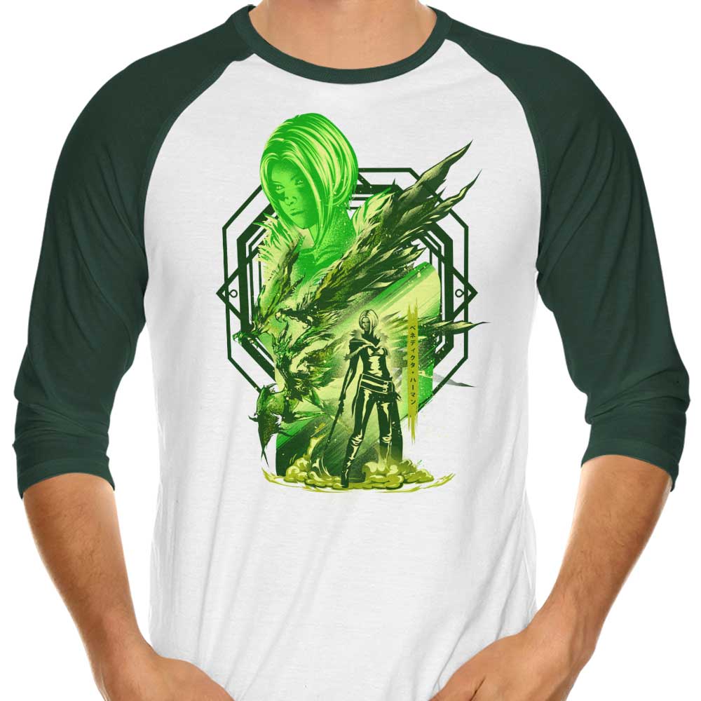 Hypertwenty's 'Power of Garuda' Three - Quarter Sleeve Raglan Style T - Shirt