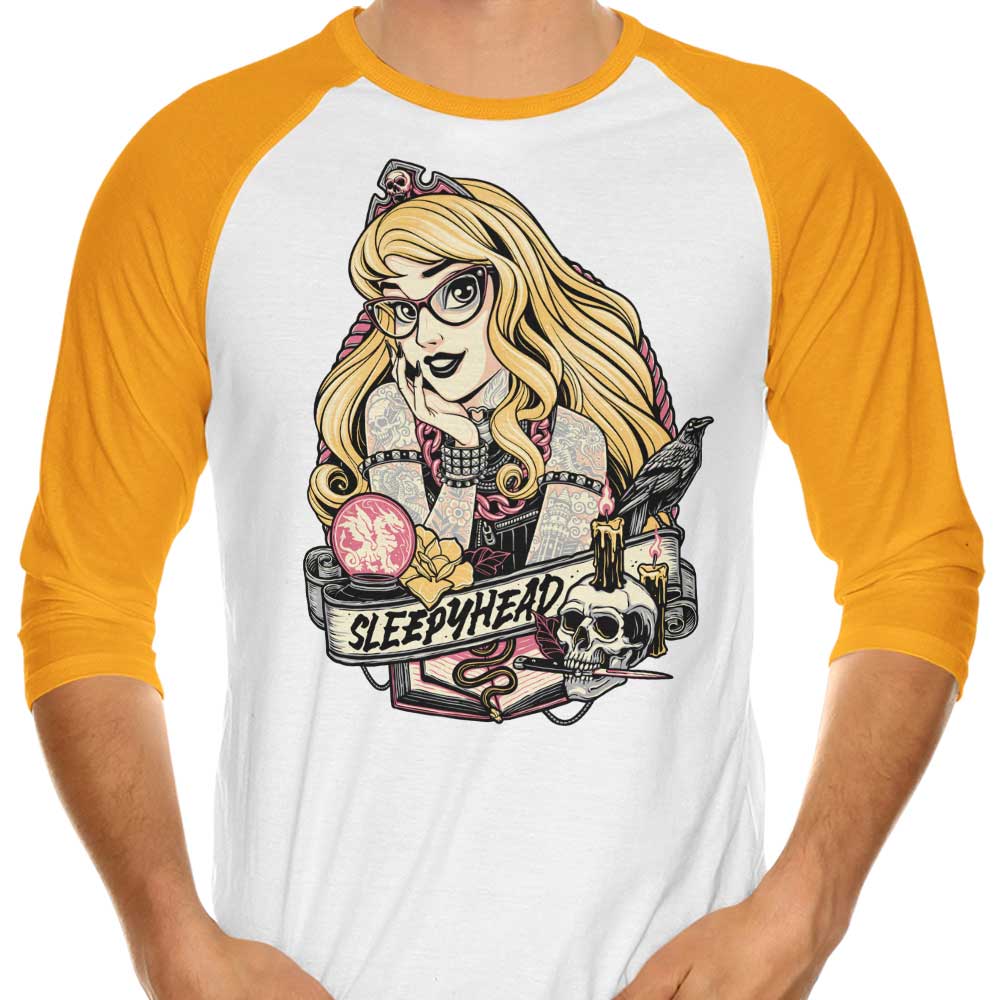 Comfortable Sleepyhead 3/4 Sleeve Raglan Style T-Shirt for Relaxing