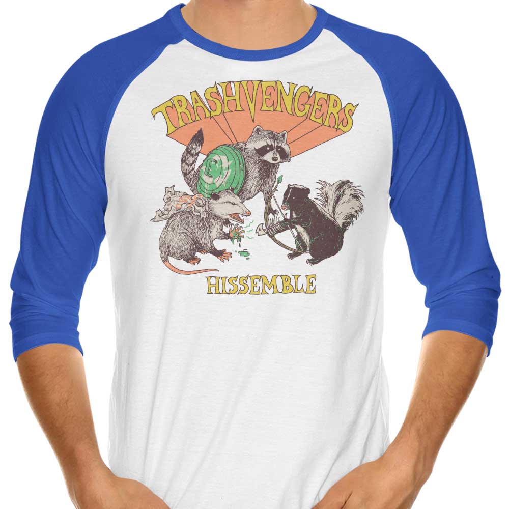 Trashvengers Stylish 3/4 Sleeve Raglan T-Shirt for Fashion Lovers