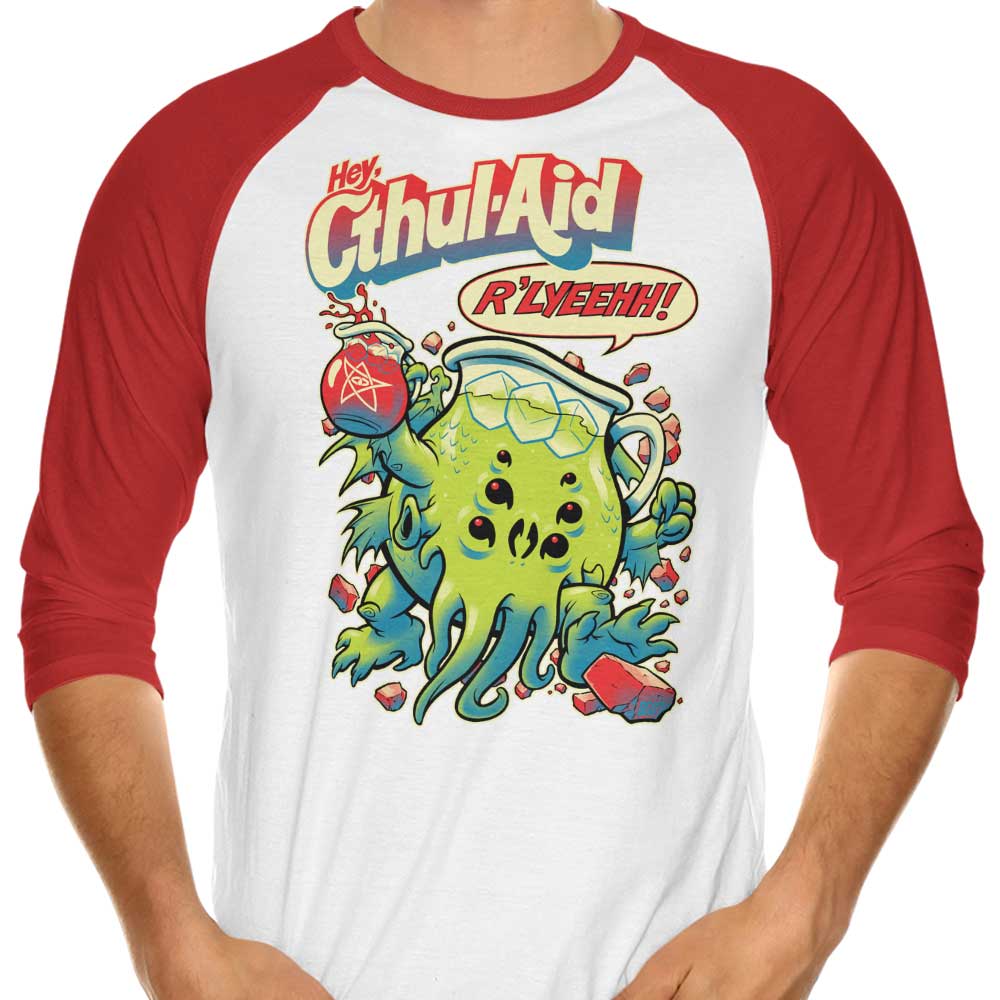 BeastPop Cthul-Aid 3/4 Sleeve Stylish Raglan T-Shirt