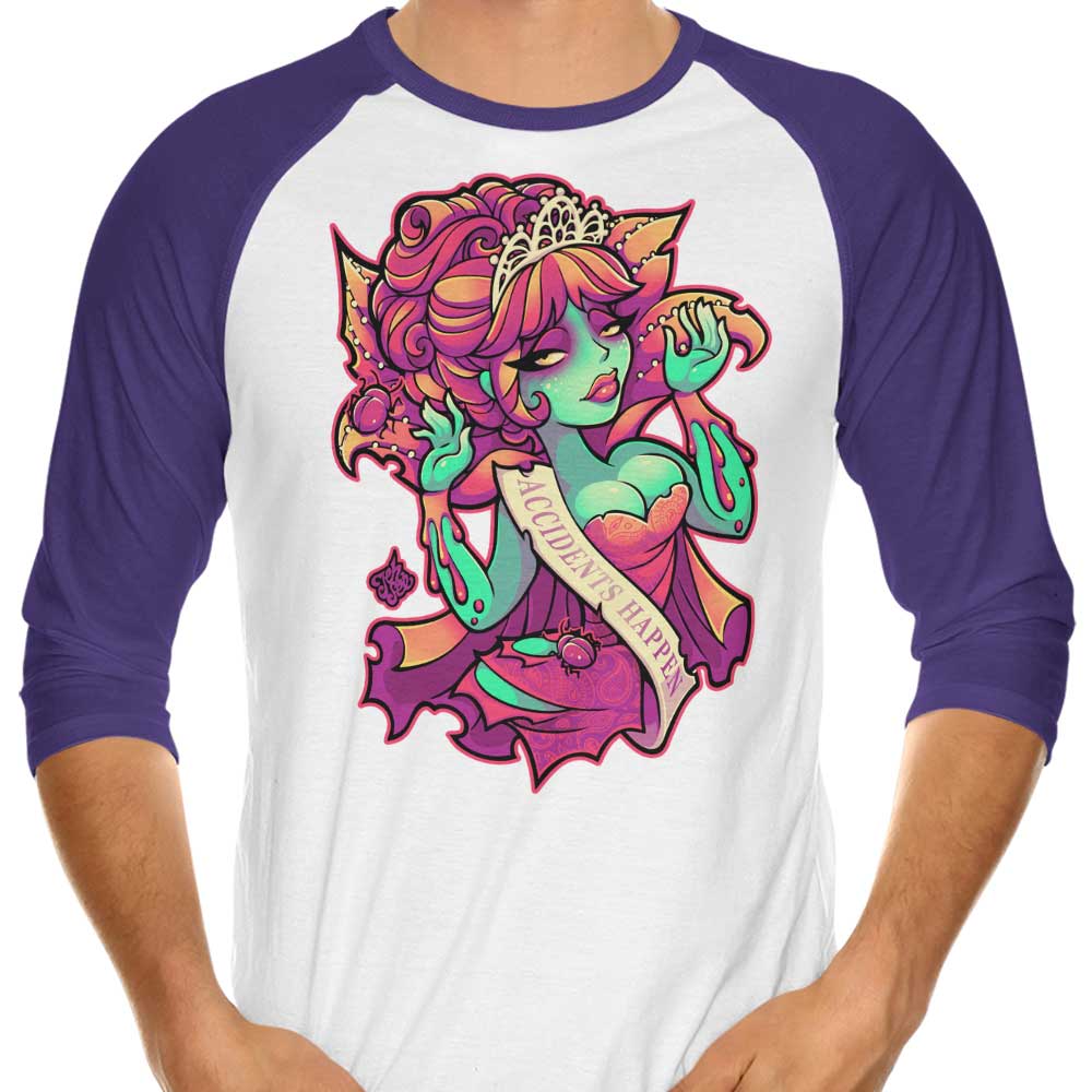Jehsee's 3/4 Sleeve Raglan T-Shirt - Accidents Can Happen