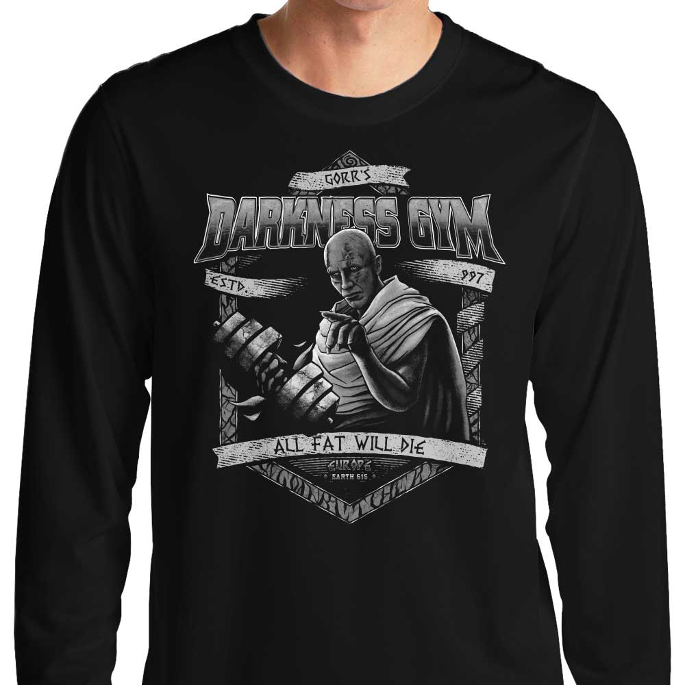 Teesgeex Darkness Gym Long Sleeve Comfortable Crewneck T-Shirt