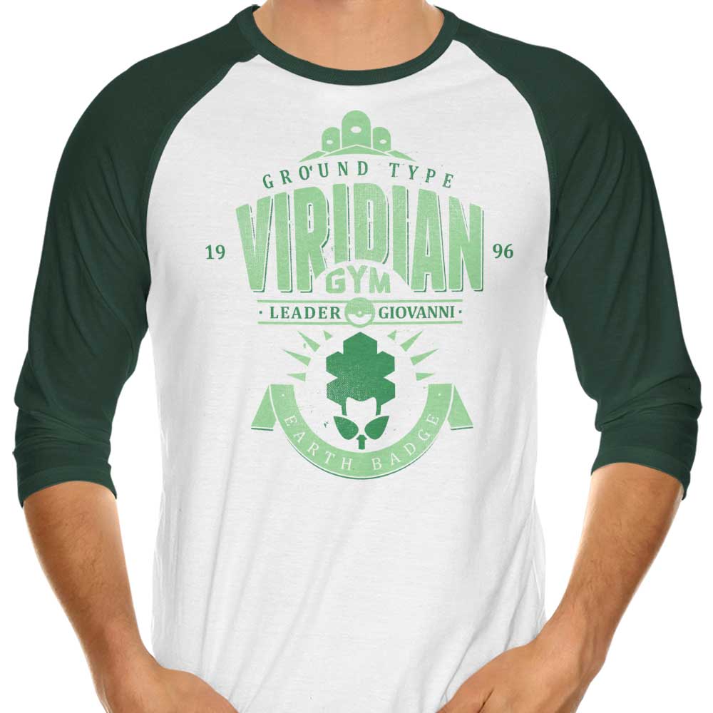 Azafran's Viridian City Gym Three - Quarter Sleeve Raglan Style T - Shirt