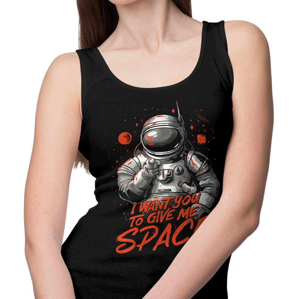 Comfortable 'I Want You to Give Me Space' Unisex and Women's Tank Tops