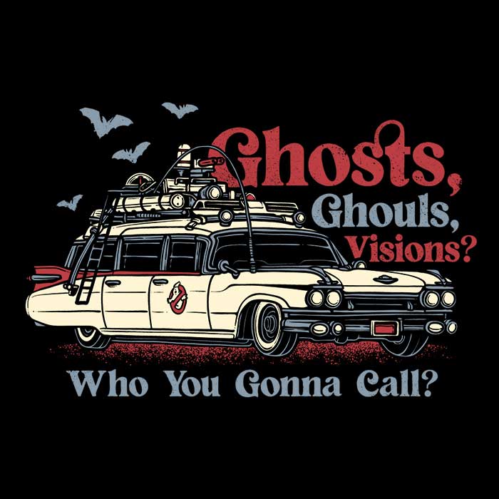 Spooky Ghosts, Ghouls, and Visions Themed 3/4 Sleeve Raglan Style T-Shirt