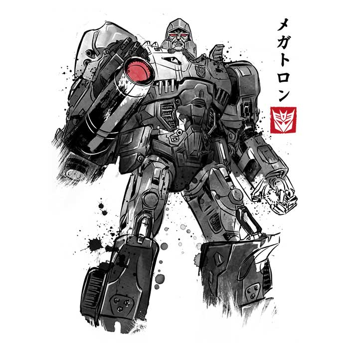 Dr. Monekers' 3/4 Sleeve Raglan T-Shirt with Tyrannical Sumi-e Design