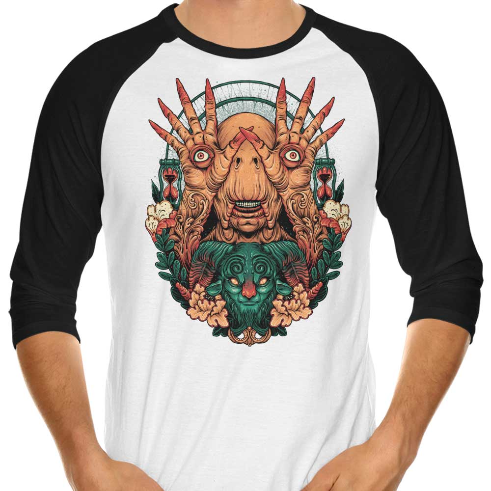 Glitchygorilla's 3/4 Sleeve Raglan T-Shirt - 'These Eyes Can See'
