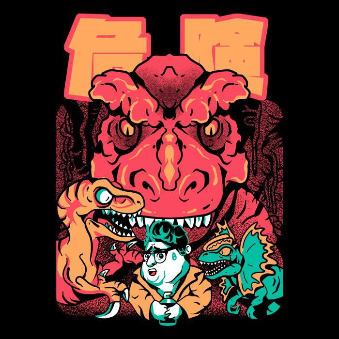 Sketchdemao's 'Dennis in Trouble' Long Sleeve Crewneck T - Shirt for Men and Women