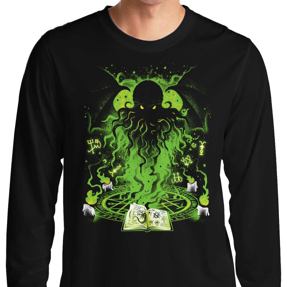 Alemaglia's Ancient Ritual Inspired Long Sleeve Crewneck T - Shirt