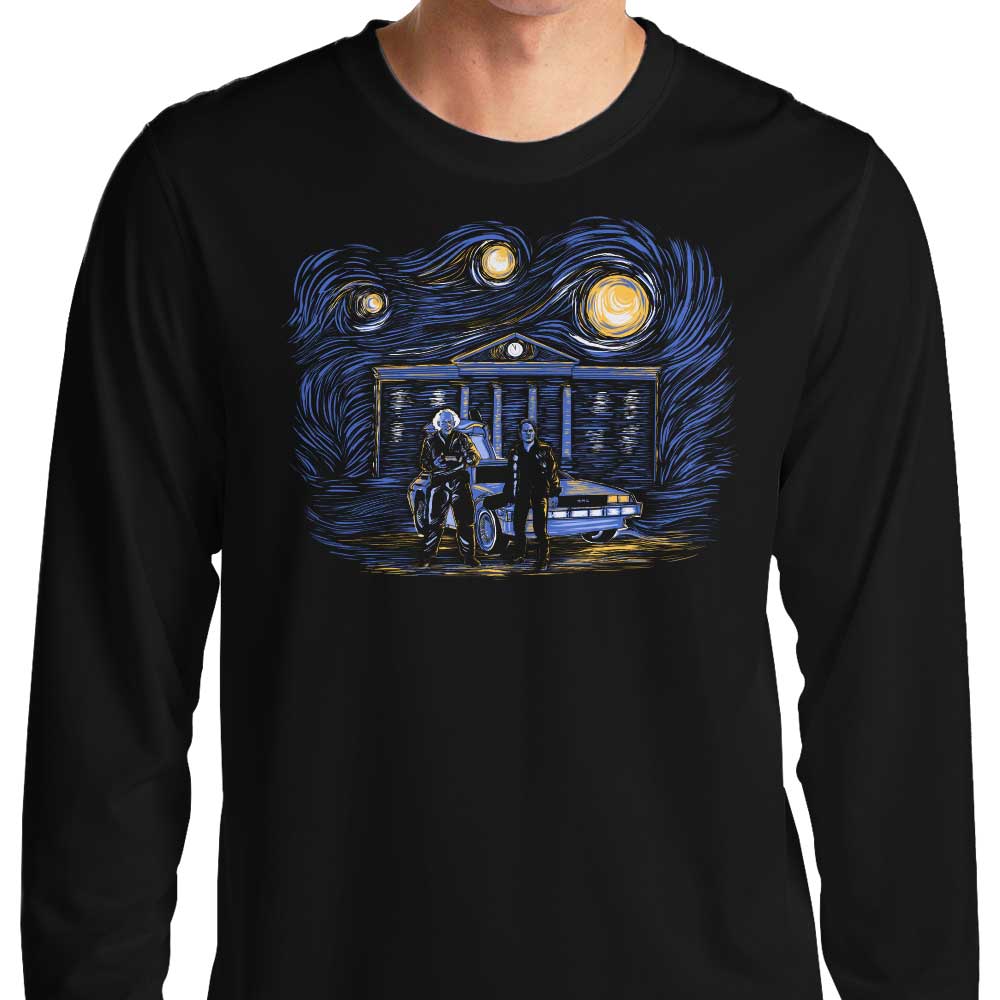 Zascanauta's Starry Future Comfortable Long Sleeve Crewneck T - Shirt