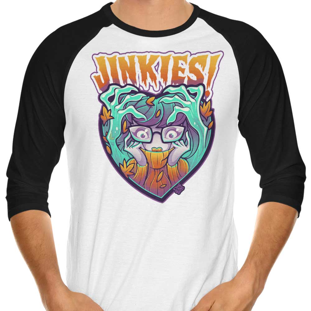 Jinkies Three - Quarter Sleeve Raglan Style T - Shirt
