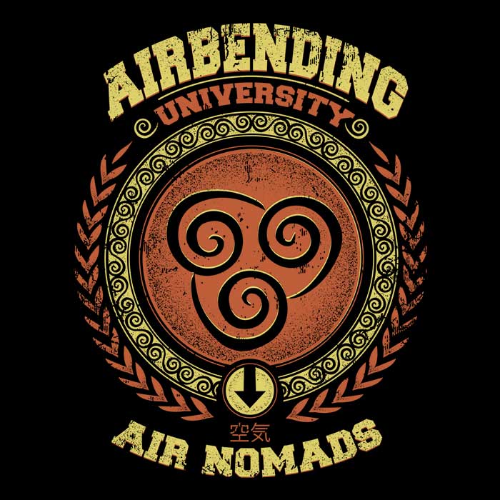 Typhoonic Art's Airbending University Comfortable Tank Tops for Men and Women