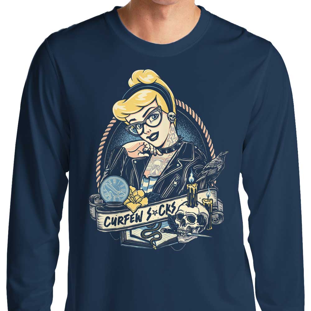 Momma Gorilla's 'Curfew Sucks' Long Sleeve Crewneck T - Shirt for All Sizes