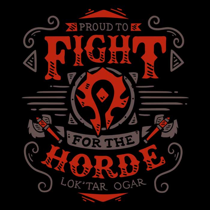Typhoonic Art's 'Fight for the Horde' Comfortable Long Sleeve T - Shirt